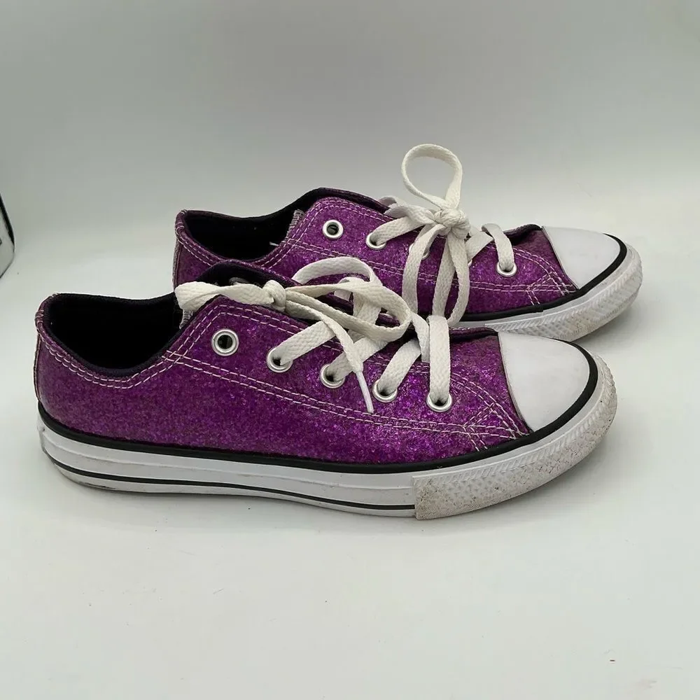 Converse Chuck Taylor All Star Ox Coated Purple Glitter size 1